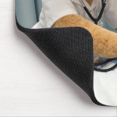 Teddybär-Krankenschwester mit Stethoskop Mousepad (Ecke)