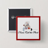 Teddybär-Krankenschwestern nennen die Schuss-T-Shi Button (Vorne & Hinten)