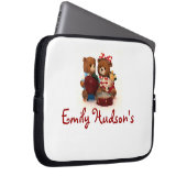 Teddybär Laptopschutzhülle (Vorne Rechts)
