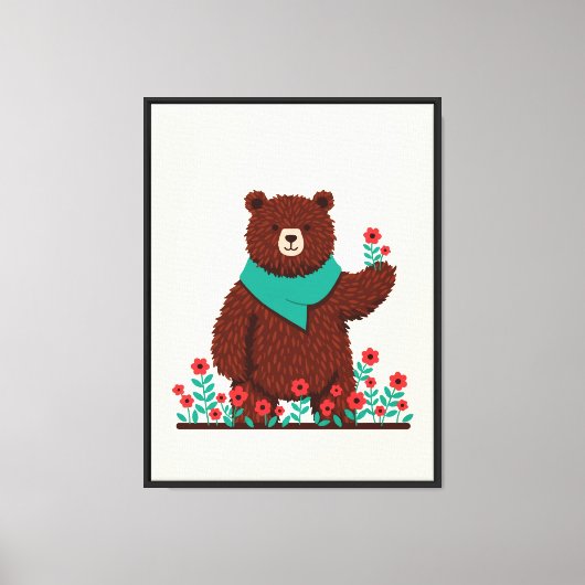 Teddybär Leinwanddruck (Vorderseite)
