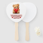 Teddybär Liebe Handventilator Fächer (Vorne und Hinten)