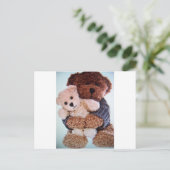 Teddybär-Liebe Postkarte (Stehend Vorderseite)