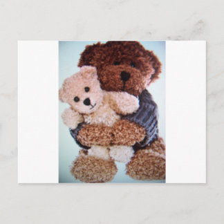 Teddybär-Liebe Postkarte