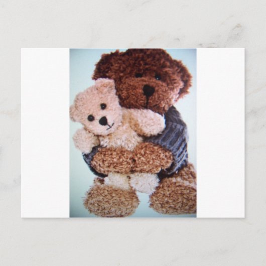 Teddybär-Liebe Postkarte (Vorderseite)