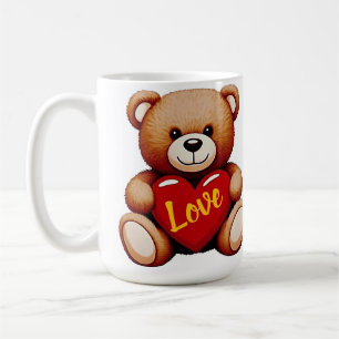 Teddybär "Liebe" Valentins Keramikbecher Kaffeetasse