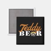 Teddybär-Magnet Magnet (Vorderseite/Rückseite)