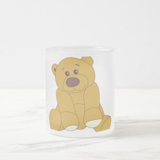 Teddybär Mattglastasse (Mittel)