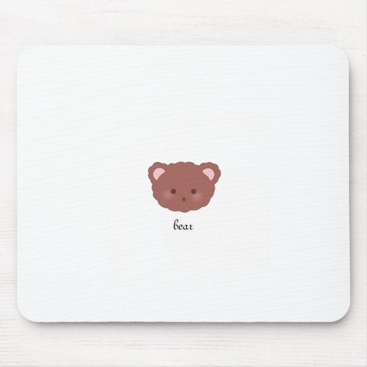 Teddybär-Maus Mousepad (Vorne)