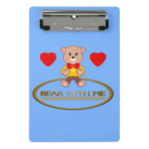 Teddybär  mini klemmbrett