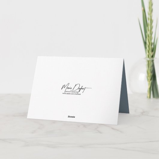 Teddybär mit Arm in einem Tuch Karte (Rückseite)