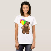 Teddybär mit Ballonen T-Shirt (Vorne ganz)