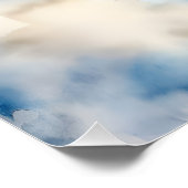 Teddybär mit Balloons Wasserfarbe Poster (Ecke)