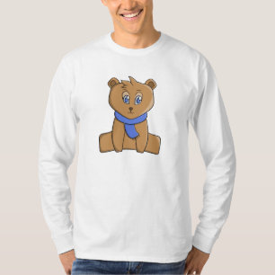 Teddybär mit blauem Schal T-Shirt