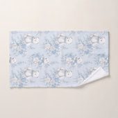 Teddybär mit blauen Rose Badhandtuch Set (Handtuch)