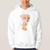 Teddybär mit Eisblock Hoodie (Vorderseite)