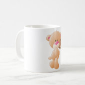 Teddybär mit Eisblock-Tasse Kaffeetasse (Vorderseite Links)
