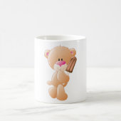 Teddybär mit Eisblock-Tasse Kaffeetasse (Mittel)