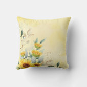 Teddybär mit gelbem Balloon-Kinderzimmer Kissen (Rückseite)