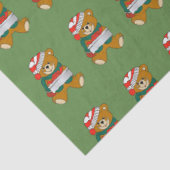 Teddybär mit Geschenk Seidenpapier (Detail)