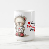 Teddybär mit herzversiegeltem Umschlag Kaffeetasse (Mittel)