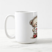 Teddybär mit herzversiegeltem Umschlag Kaffeetasse (Links)