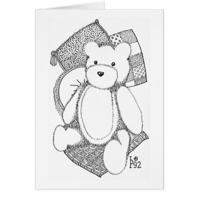 Teddybär mit Kissen (Vorne)
