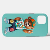 Teddybär mit lässiger friedlicher Ausstattung 1 Case-Mate iPhone Hülle (Rückseite (Horizontal))