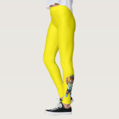 Teddybär mit lässiger friedlicher Ausstattung 1 Leggings (Links)