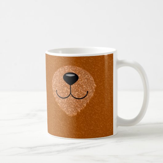 Teddybär-Nase und -Mund Kaffeetasse (Rechts)