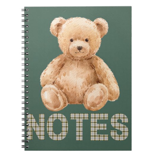 Teddybär-Notizbuch Notizblock (Vorderseite)