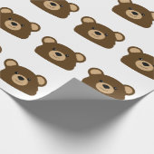 Teddybär-Packpapier Geschenkpapier (Ecke)