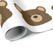 Teddybär-Packpapier Geschenkpapier (Rolleneckpunkt)
