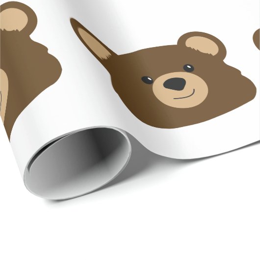 Teddybär-Packpapier Geschenkpapier (Rolleneckpunkt)