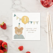 Teddybär-Papier-Tischserviette Serviette (Beispiel)