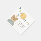 Teddybär-Papier-Tischserviette Serviette (Ecke)