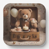 Teddybär Pappteller (Vorderseite)