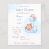 Teddybär Pastell mit Ballons für Kinder (Vorderseite)