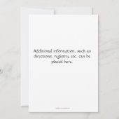 Teddybär-PastellBabyparty-Einladung Einladung (Rückseite)