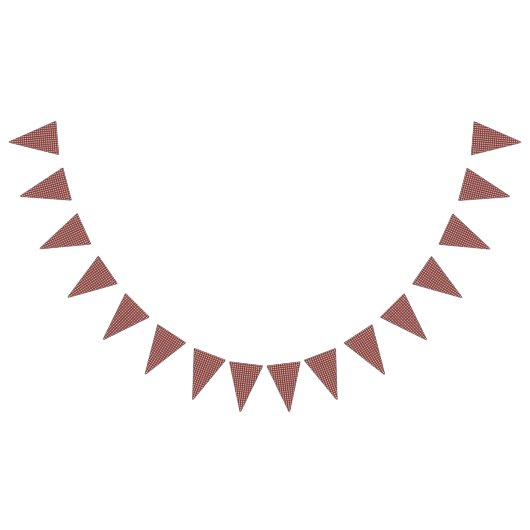 Teddybär-Picknick-Geburtstags-Rot-Gingham Wimpelkette (Alle)