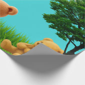 Teddybär-Picknick Geschenkpapier (Ecke)