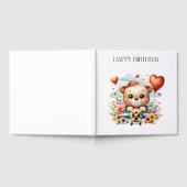Teddybär-Pilot Geburtstag Gästebuch (Voll)