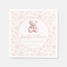 Teddybär Pink Cick Mädchen Duschpapier Serviette