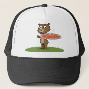 Teddybär-Pizza Truckerkappe