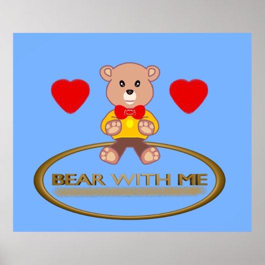 Teddybär poster (Vorne)