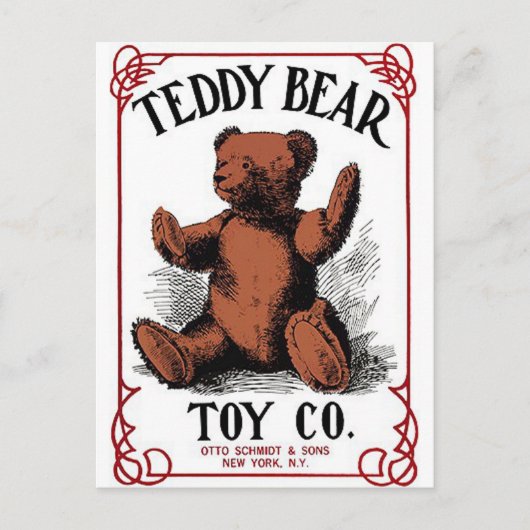 Teddybär Postkarte (Vorderseite)