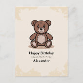 Teddybär Postkarte (Vorderseite)