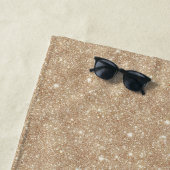 Teddybär rotes Herz Gold Glitter Strandtuch (Beispiel)