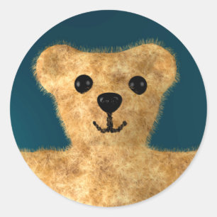 Teddybär Runder Aufkleber