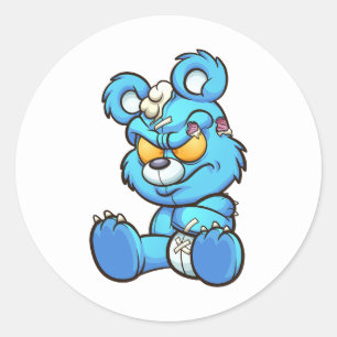 Teddybär Runder Aufkleber