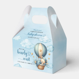 Teddybär schlafen in Heißluftballon Gefälligkeitsb Geschenkschachtel